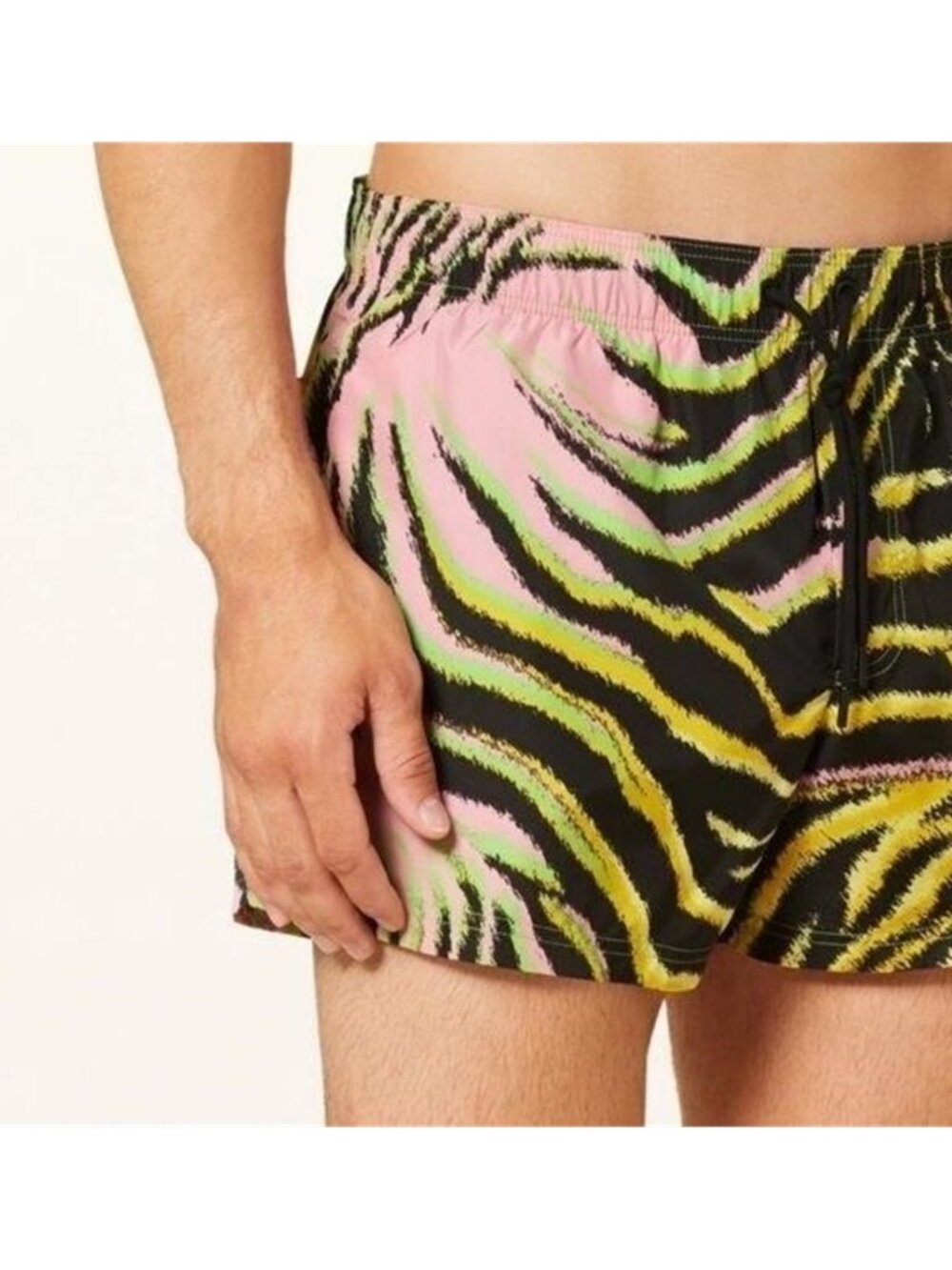 New Authentic VERSACE Logo-Printed Nylon Swim Shorts – Size 7 - Picture 8 of 11